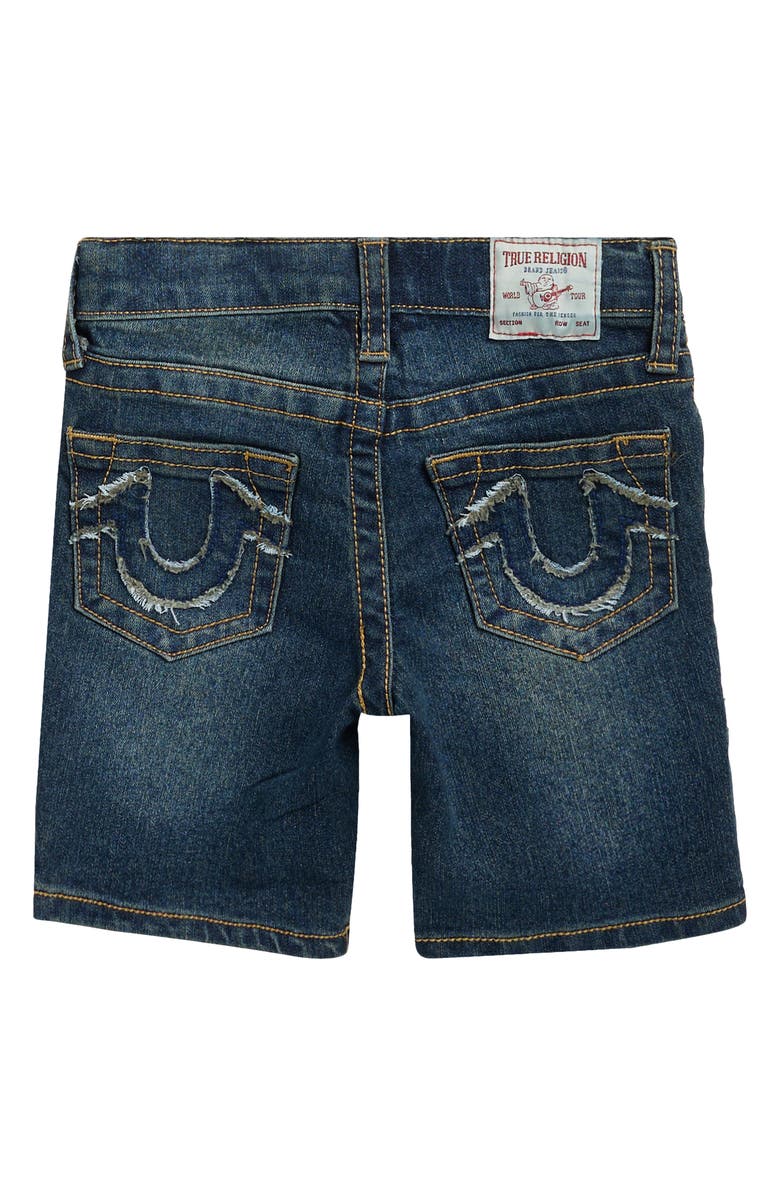 True Religion Kids' Distressed Denim Shorts, Alternate, color, Dark Blue