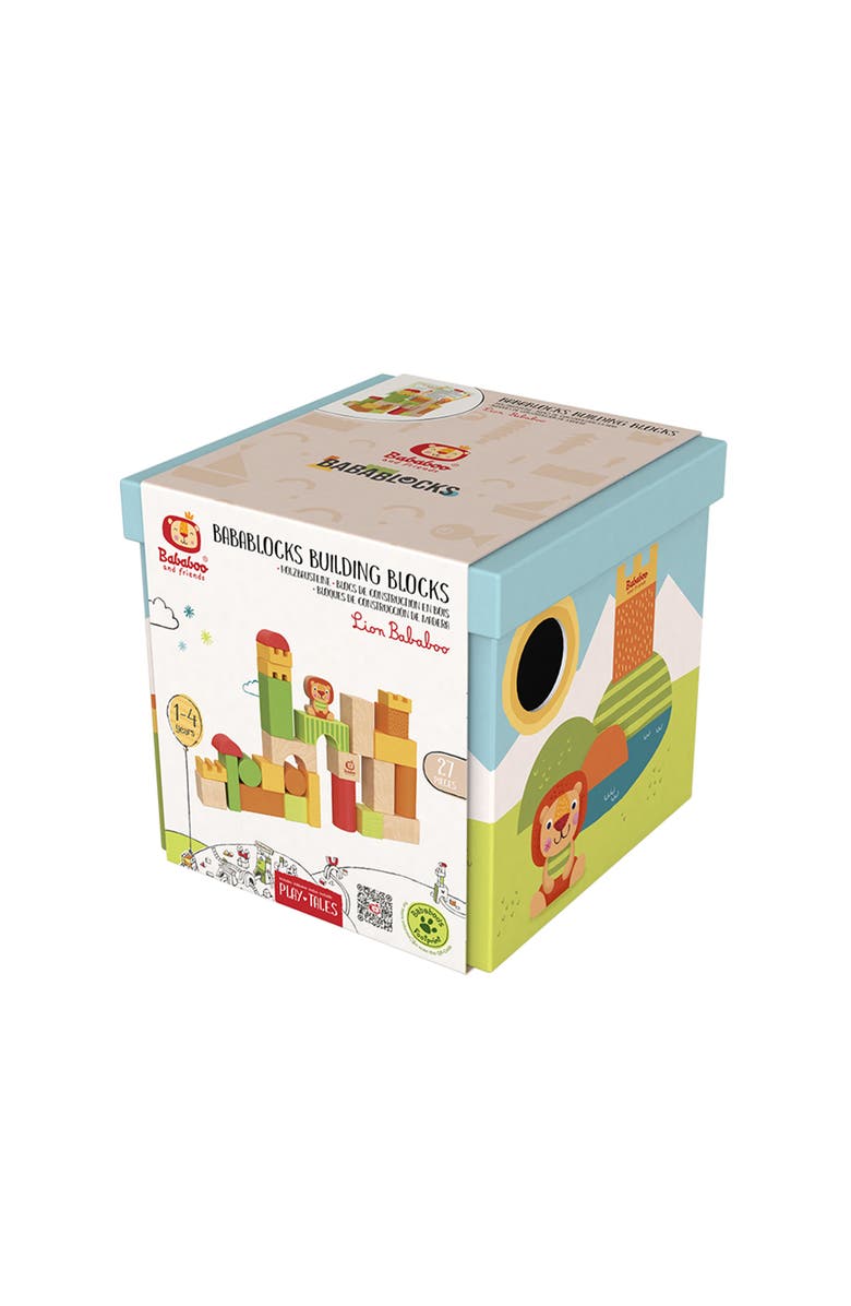 Bababoo and friends<sup>®</sup> Bababoo Lion Babablocks Building Blocks, Alternate, color, Multi / Orange