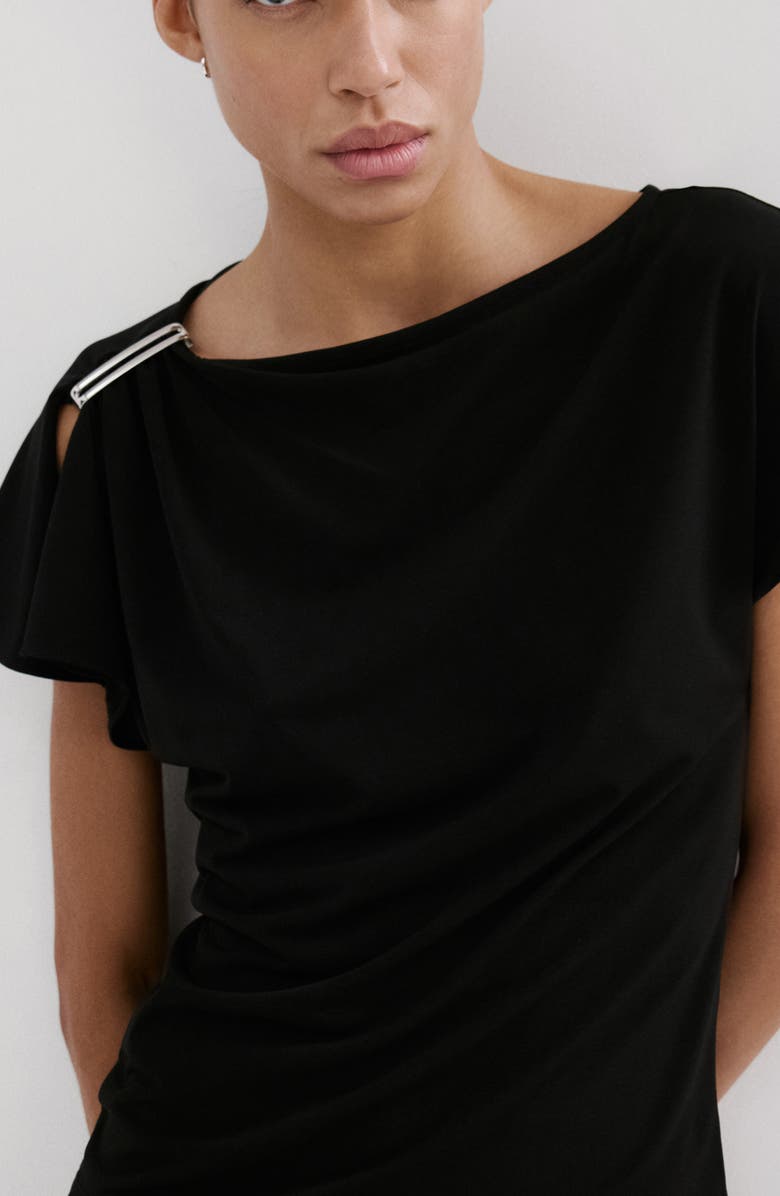 MANGO Metal Detail T-Shirt, Alternate, color,