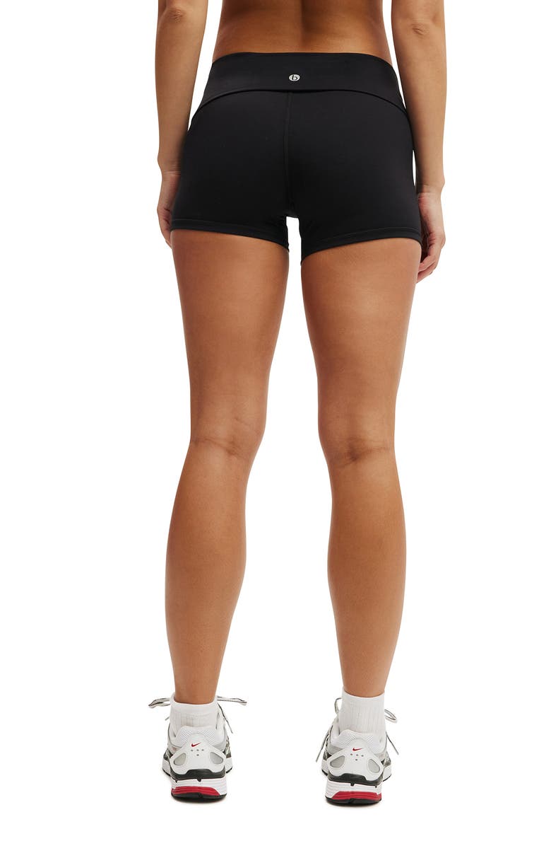 COTTON ON BODY Women's Active Ultra Soft Roll Over Shortie Short, Alternate, color, Black