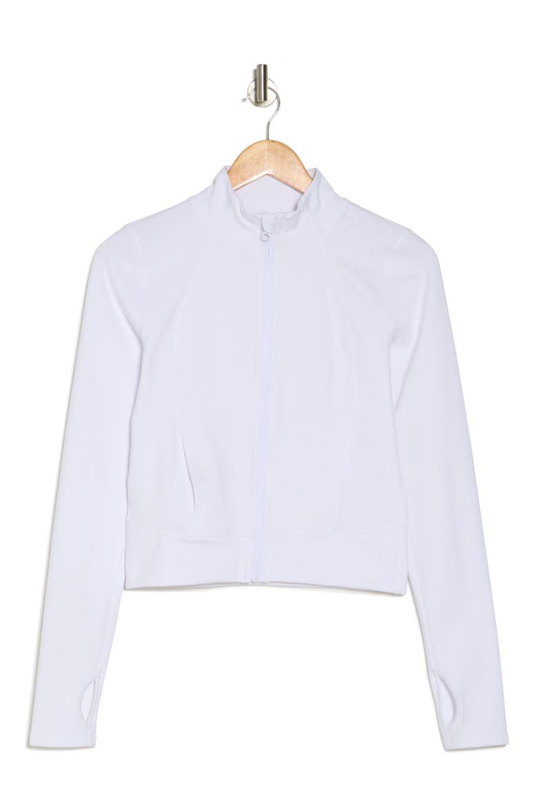 Lux Crosstrain Every Day Zip Jacket, Alternate, color, WHITE