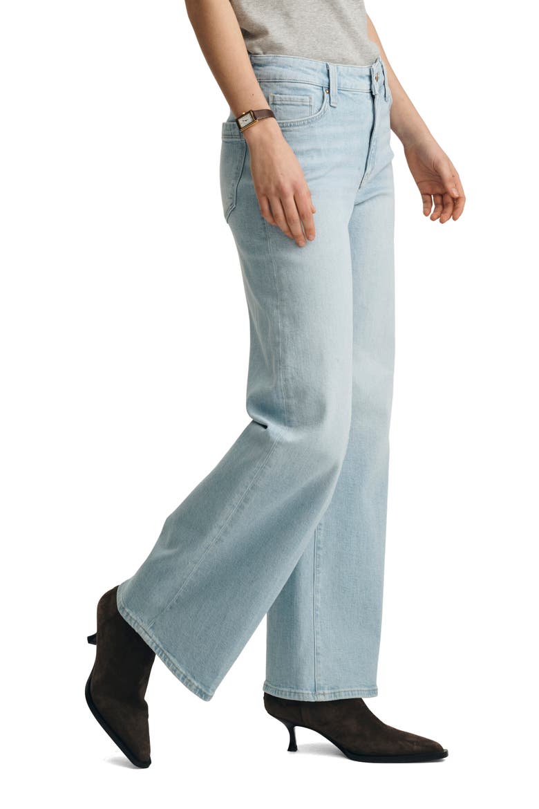 Paloma Wide Leg Jeans, Alternate, color, LIGHT BRUSHED GOLD P