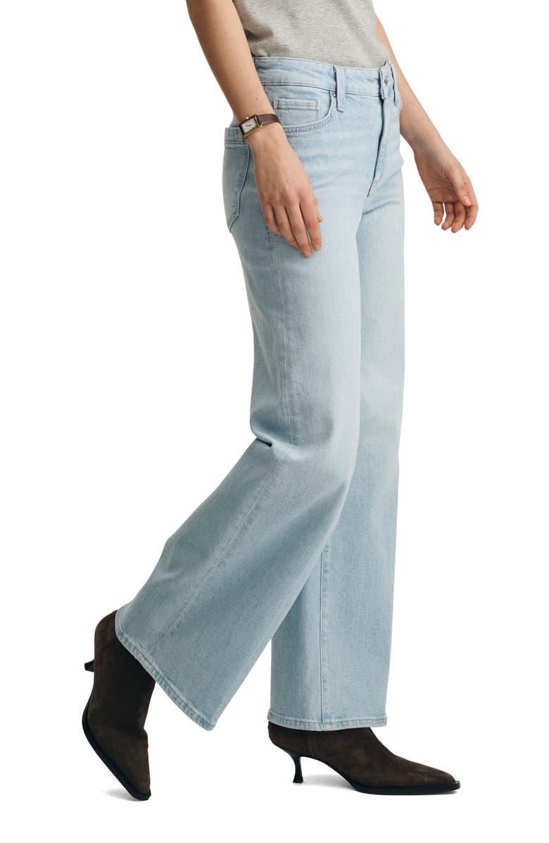Mavi Jeans Paloma Wide Leg Jeans, Alternate, color, Light Brushed Gold P