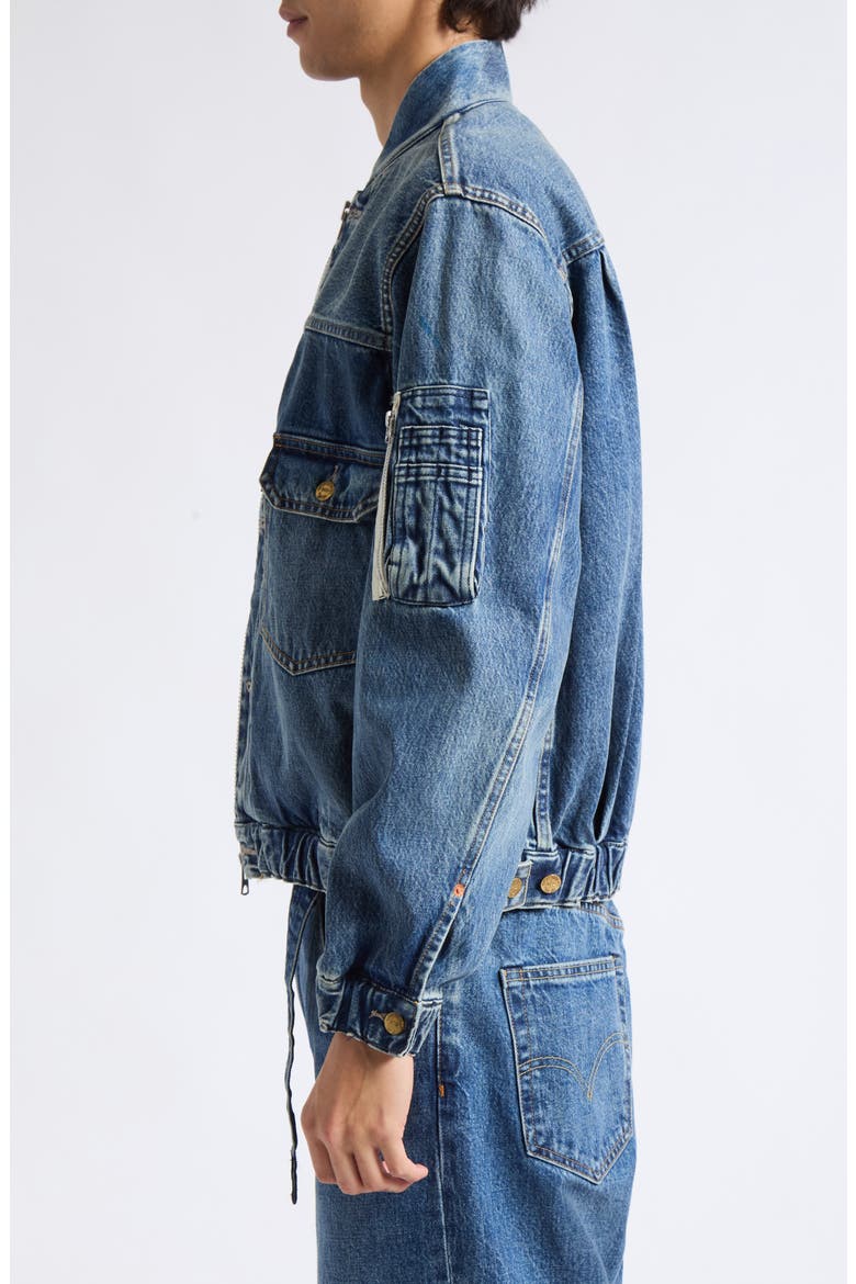 x Levi's® Denim Bomber Jacket, Alternate, color, BLUE