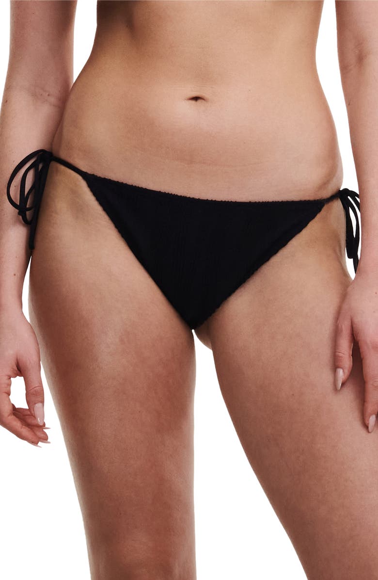 CHANTELLE PULP Jacquard Bikini Bottoms, Main, color, Black