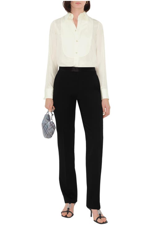 Burberry Wool Tuxedo Trousers In Multi
