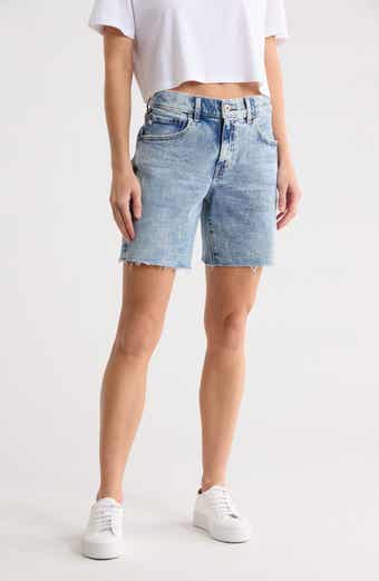 AG Ex-Boyfriend Mid Thigh Denim Shorts