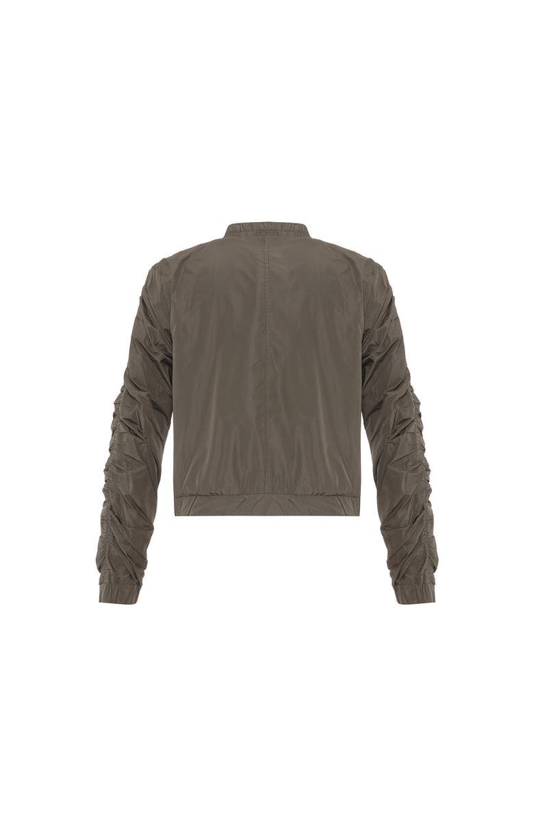 THEO The Label Theia Zip Taffeta Bomber, Alternate, color, 