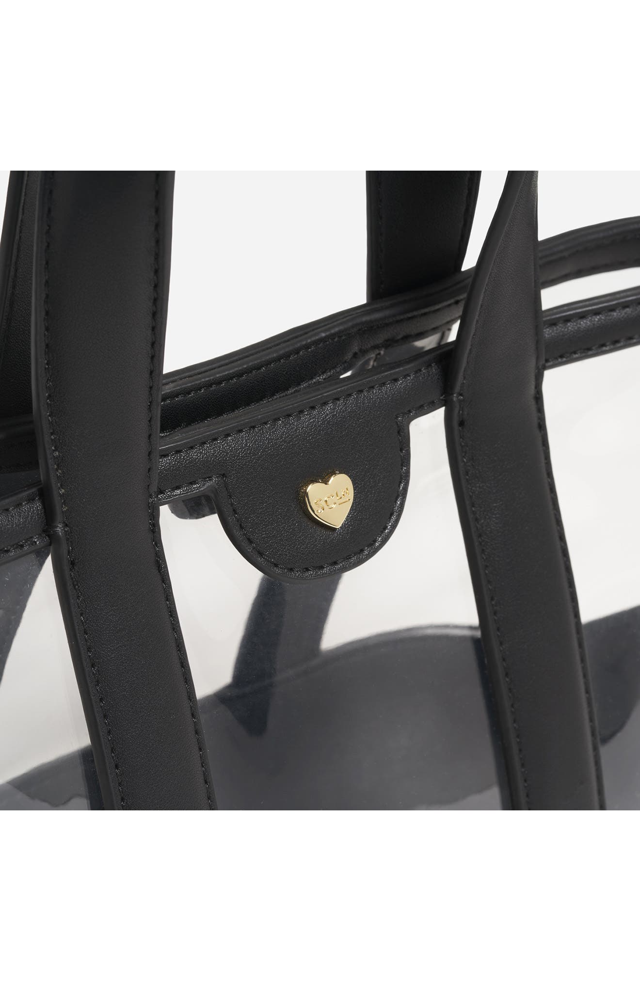 Stoney Clover Lane Mini Clear Tote, Alternate, color, Noir