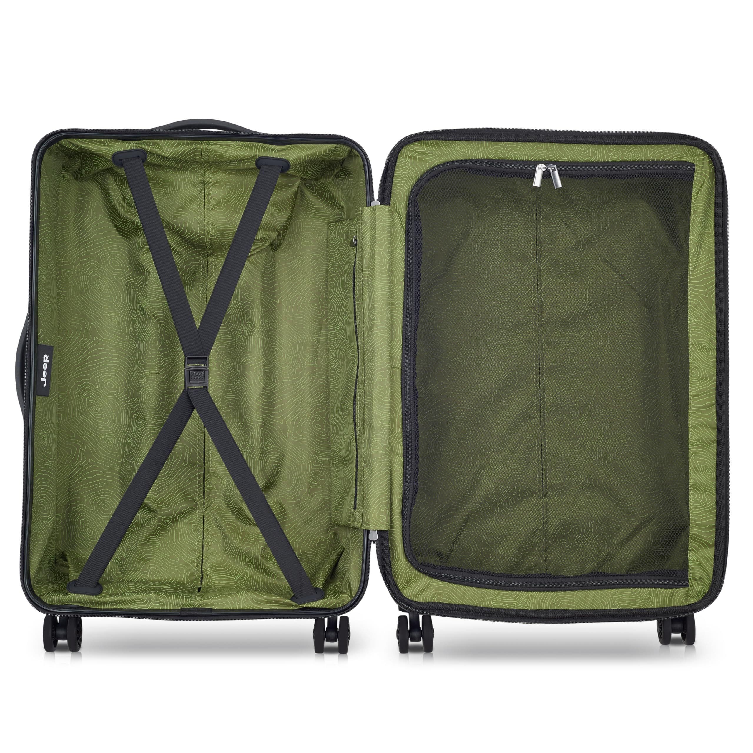 JH004C Checked-Medium 24 Inch Hardside Expandable Luggage with