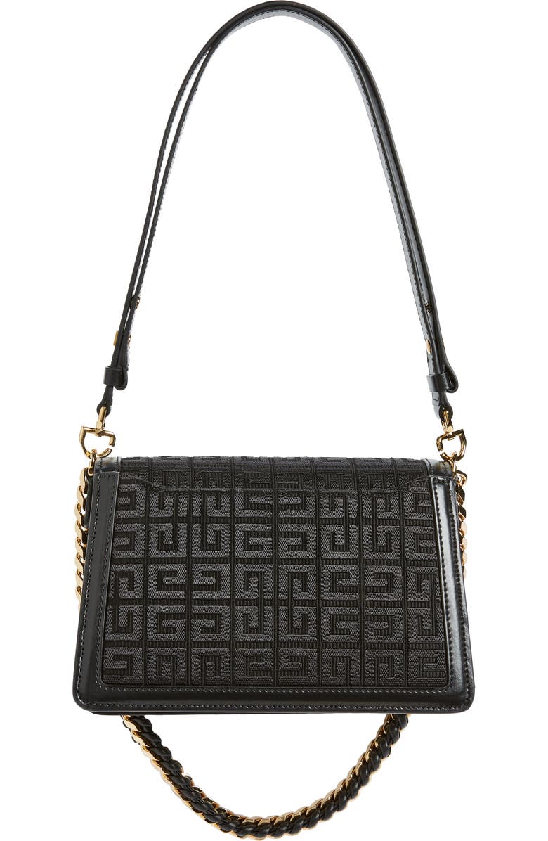 Givenchy Medium 4G Embroidered Canvas & Leather Bag, Alternate, color,