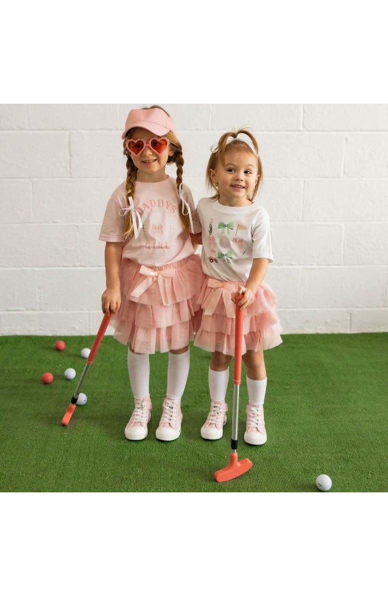 Sweet Wink Bow Golf Girl Short Sleeve T-Shirt, Alternate, color, White