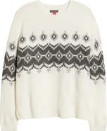 Vince Camuto Fair Isle Crewneck Sweater