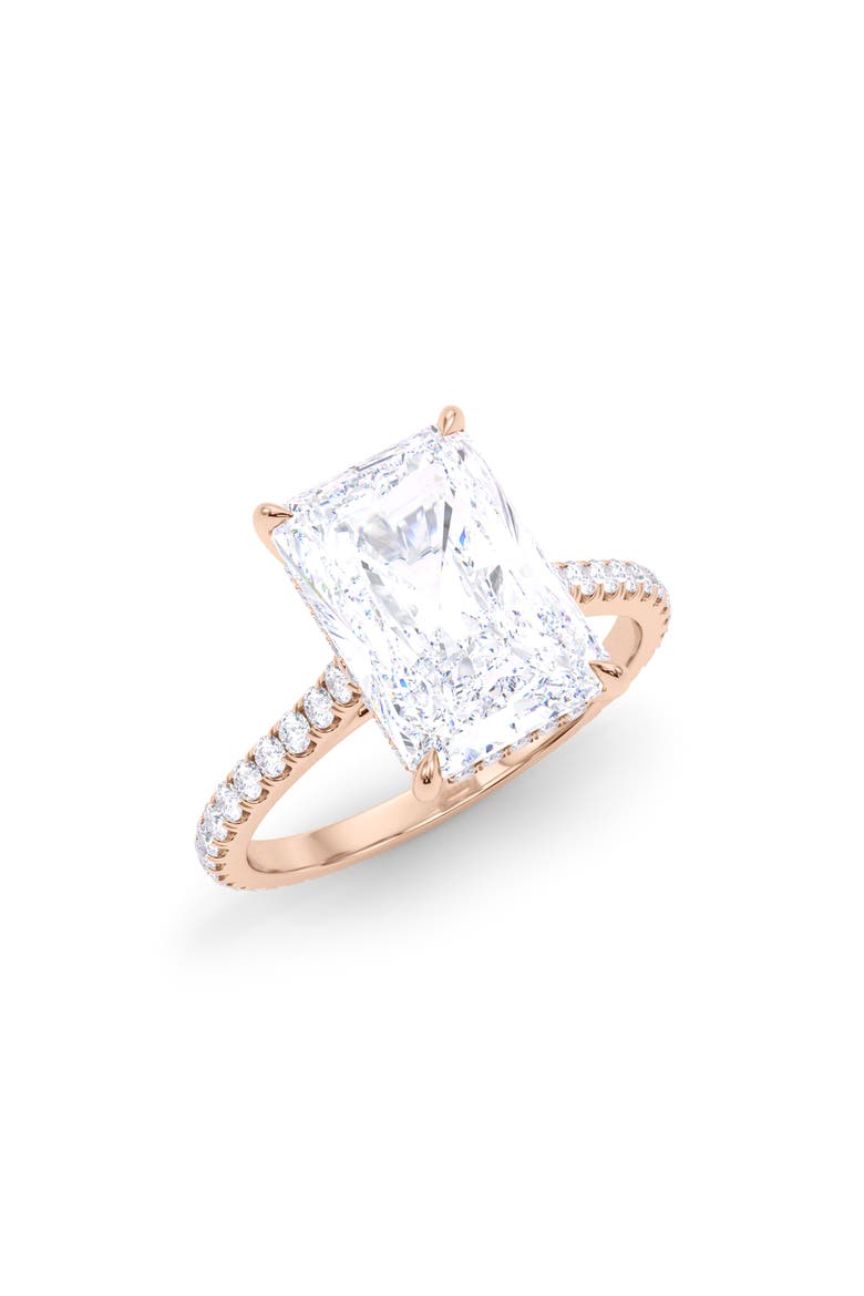 Radiant Cut Pavé Lab Created Diamond Ring video