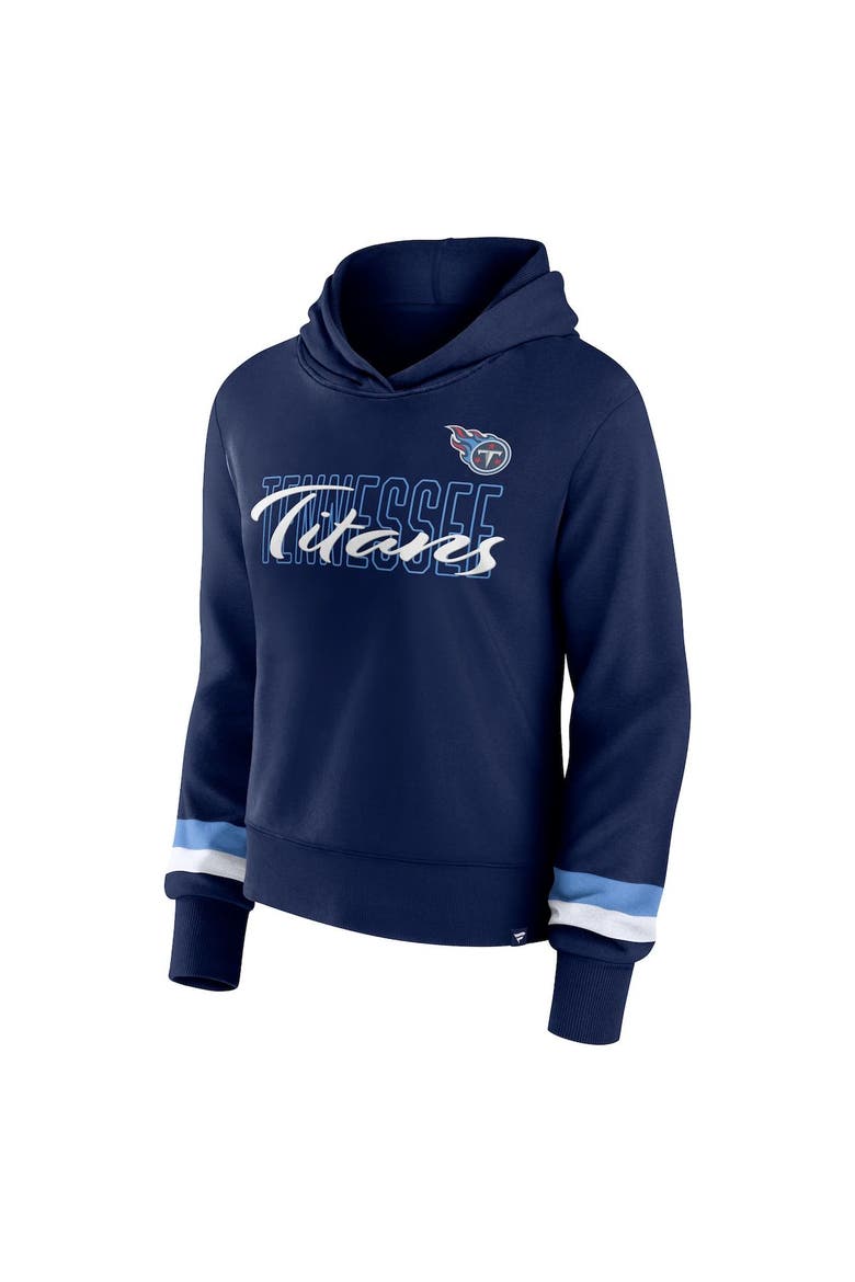 Women's Fanatics Branded  Navy Tennessee Titans Over Under Pullover Hoodie, Alternate, color, Navy