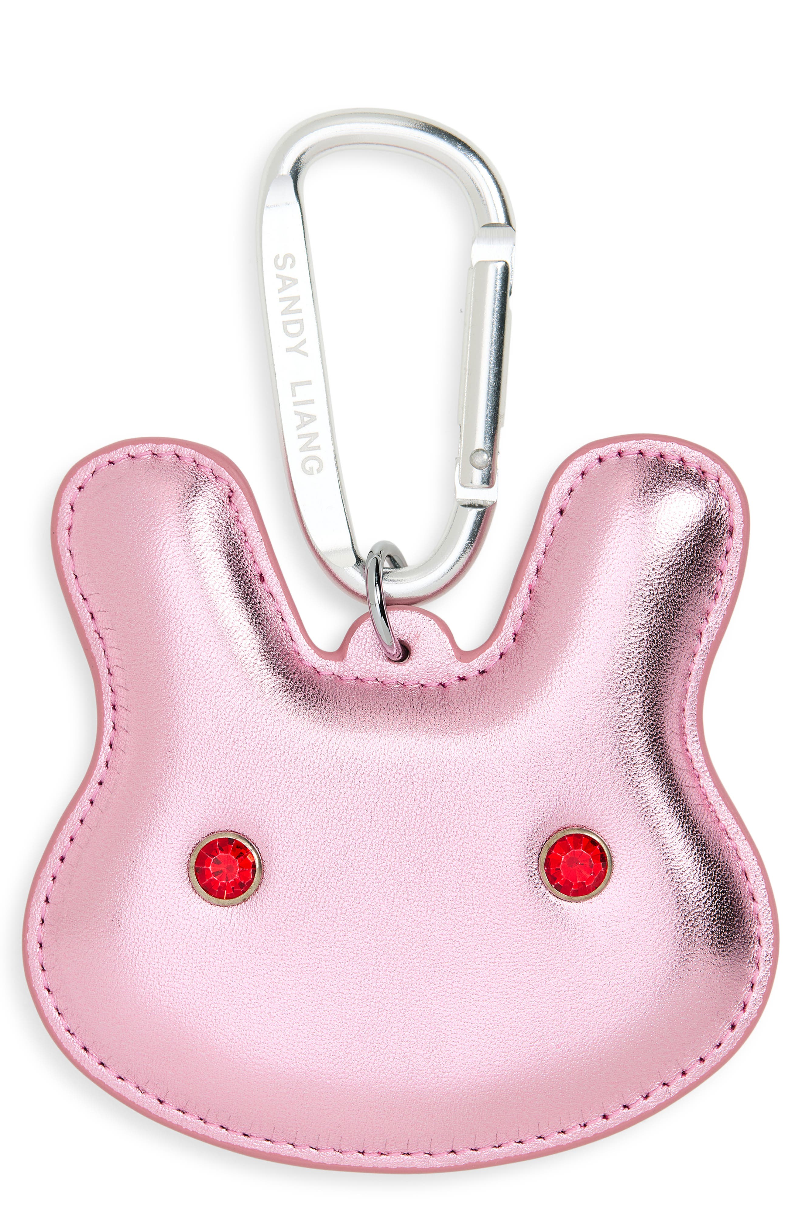 Sandy Liang Terminator Bag Charm, Main, color, Metallic Pink