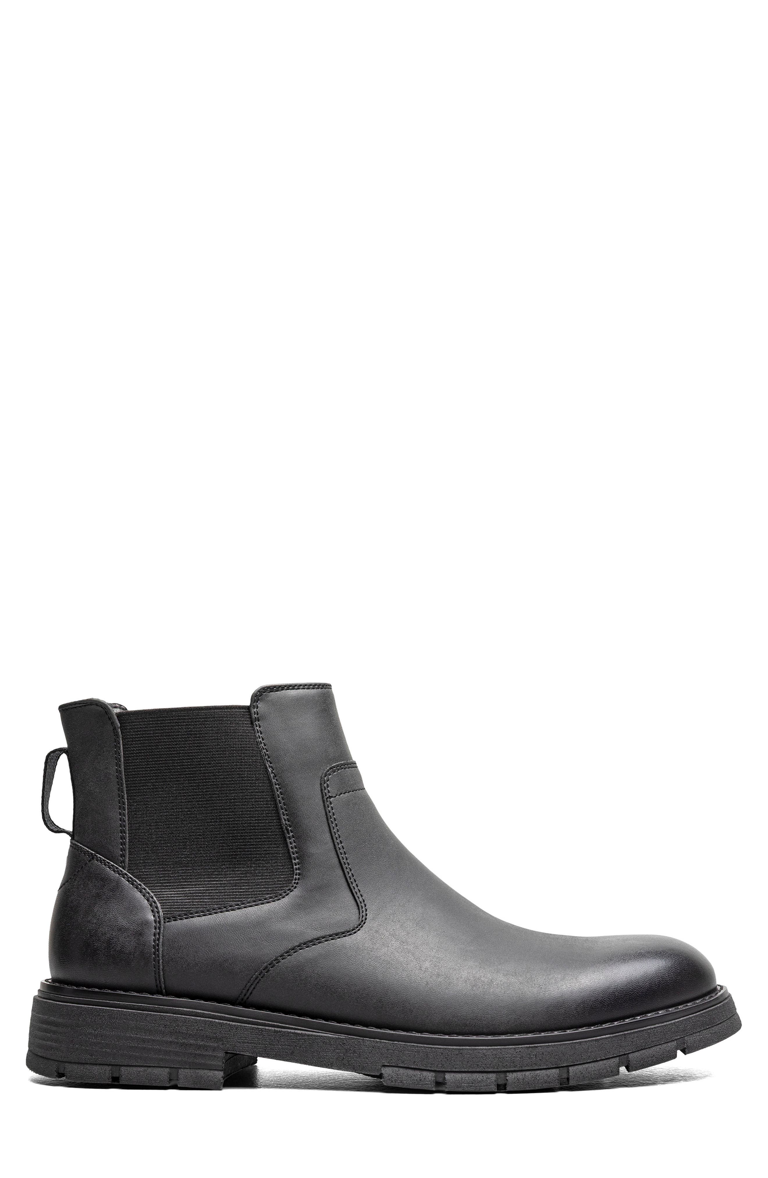Brady Plain Toe Chelsea Boot, Alternate, color, BLACK