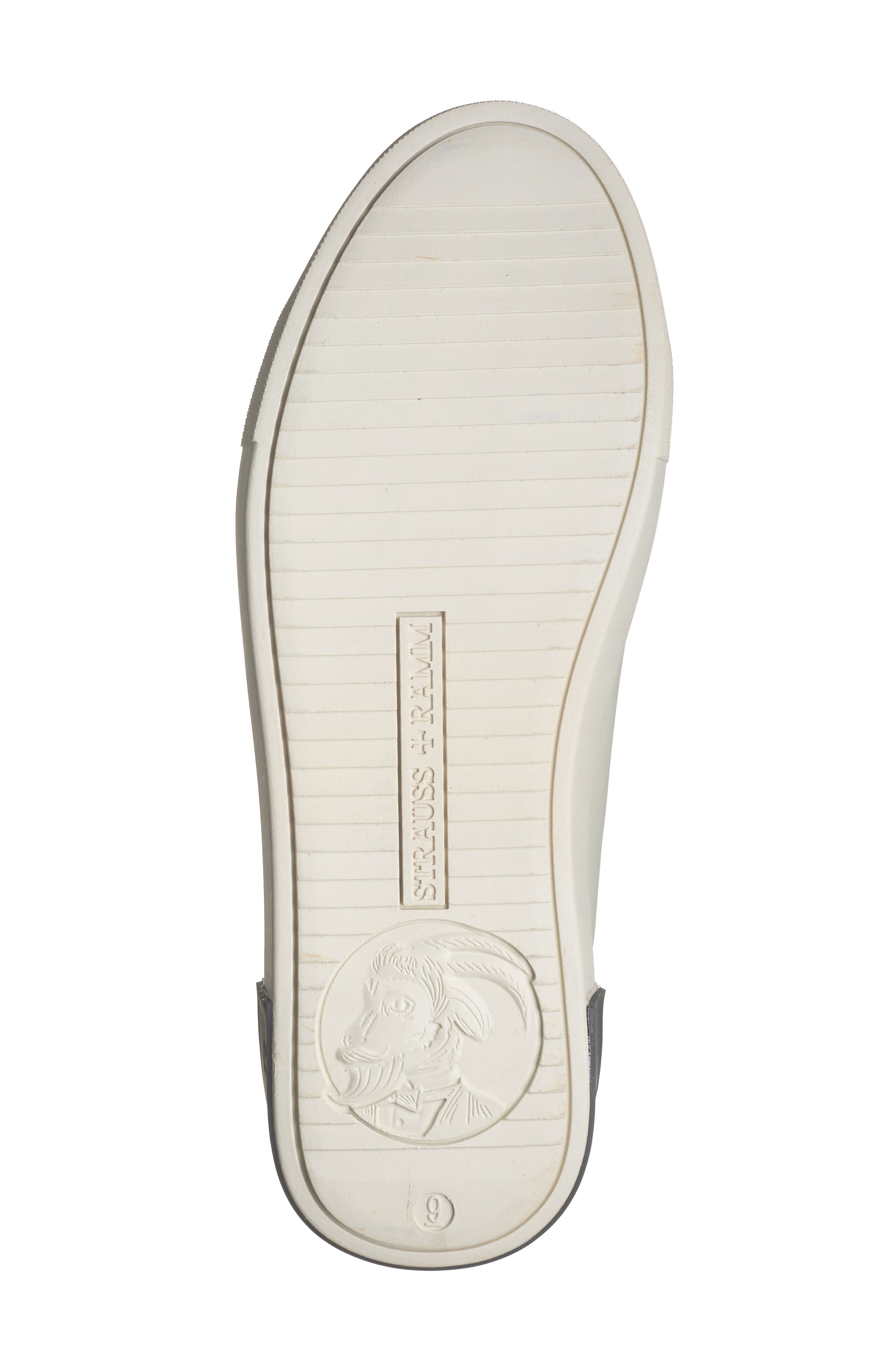 STRAUSS AND RAMM The Lace Up Sneaker, Alternate, color, Bone