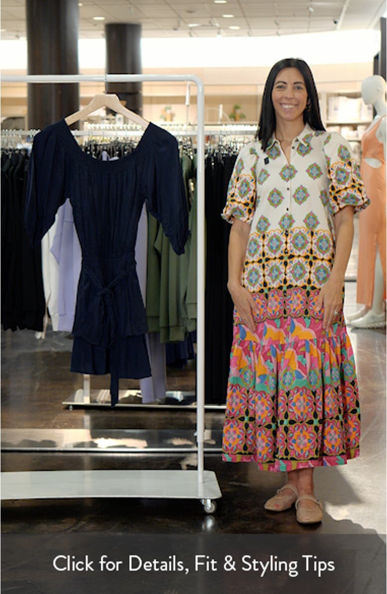 Maya Metallic Off the Shoulder Dress, sales video thumbnail