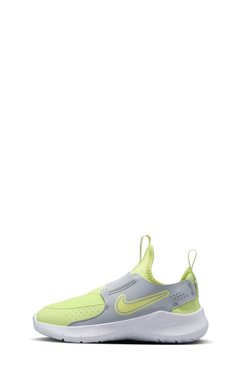 Nike Flex Runner 3 Slip-on Shoe In Summit White/lemon Twist