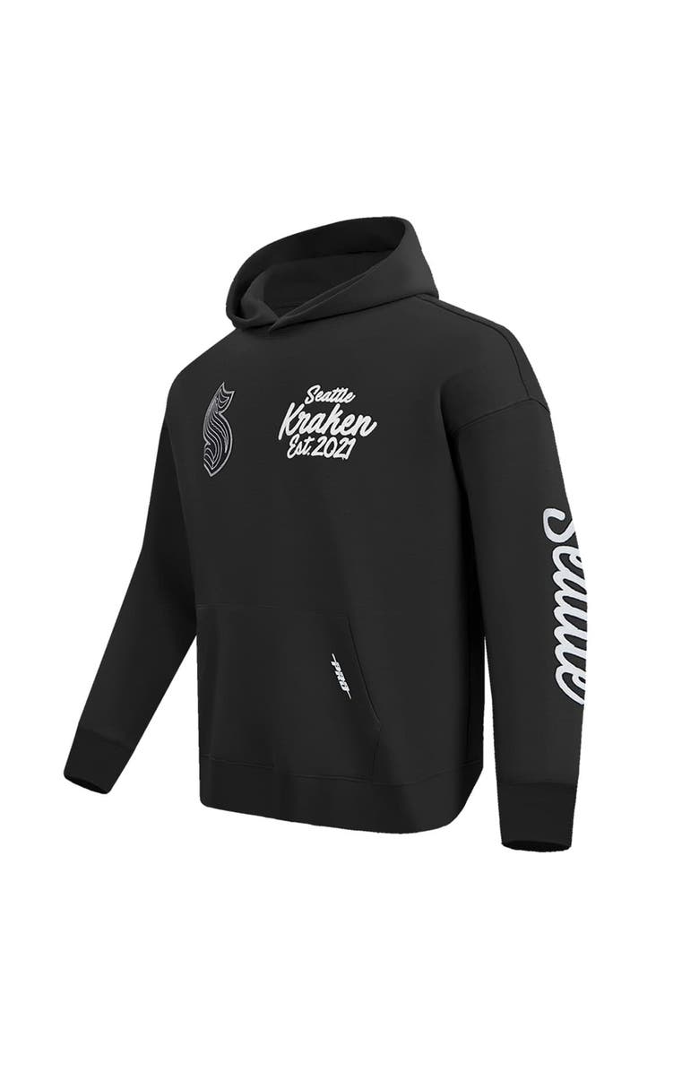 PRO STANDARD Men's Pro Standard  Black Seattle Kraken Paint the City Pullover Hoodie, Alternate, color, Black