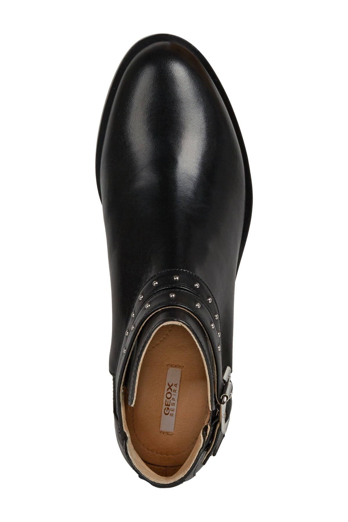 Geox Brogue Leather Buckle Boot, Alternate, color, 