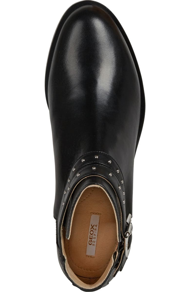 Geox Brogue Leather Buckle Boot, Alternate, color,