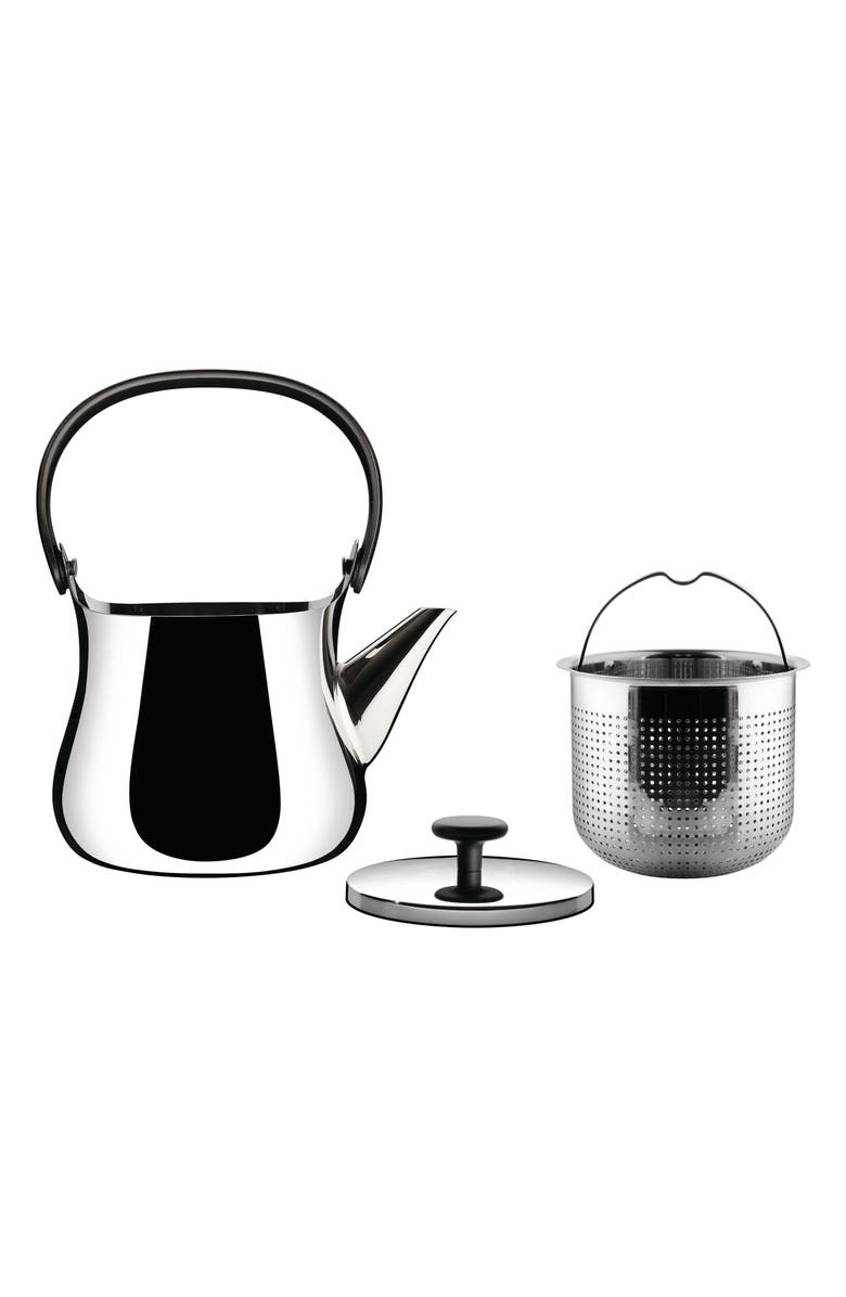 ALESSI Cha Tea Kettle, Alternate, color, Stainless Steel