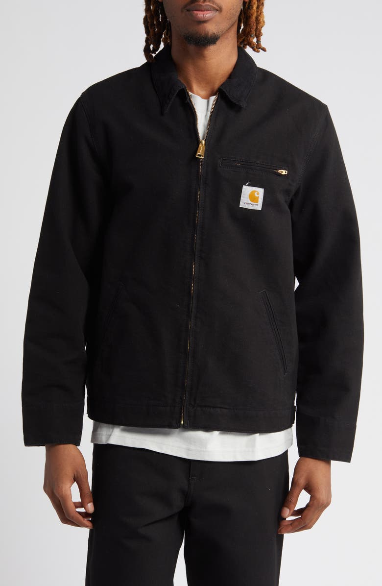 Carhartt Work In Progress Detroit Zip Organic Cotton Canvas Utility Jacket, Alternate, color,