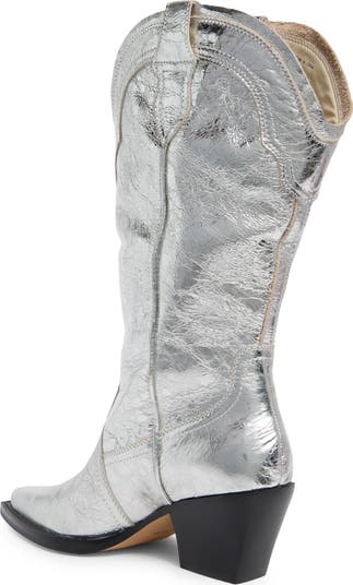 Rasima Metallic Cowboy Boot