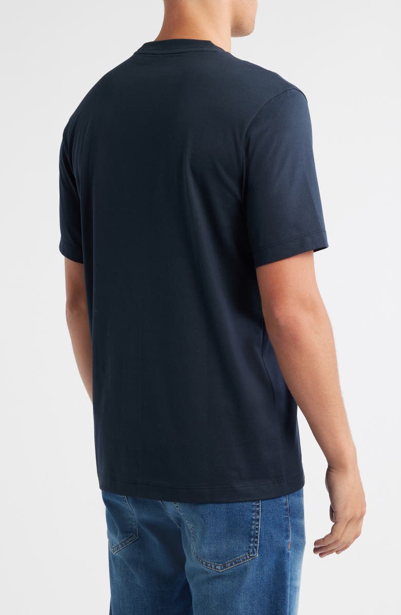 BOSS Thompson Floral Logo Cotton Graphic T-Shirt, Alternate, color, Dark Blue