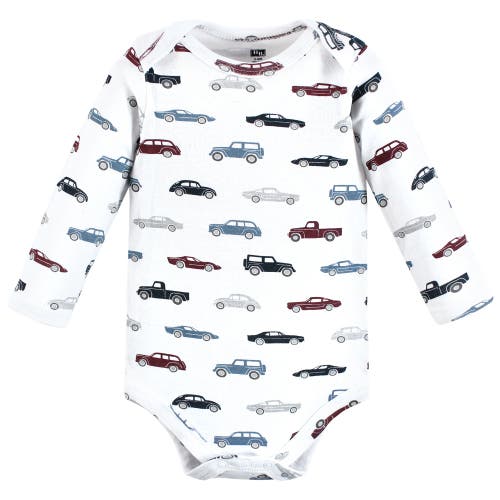 Hudson Baby Cotton Long-sleeve Bodysuits 3-pack In Multi