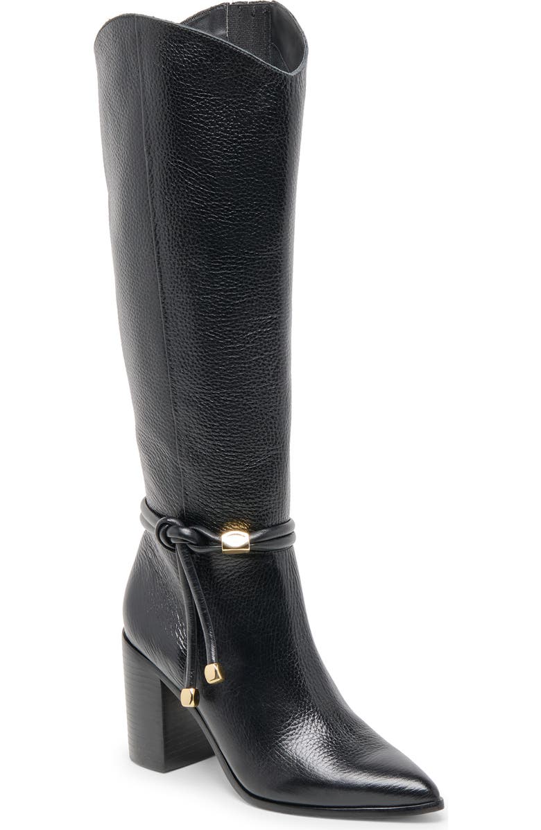 Dolce Vita Tarren Knee High Boot, Main, color, Black Leather