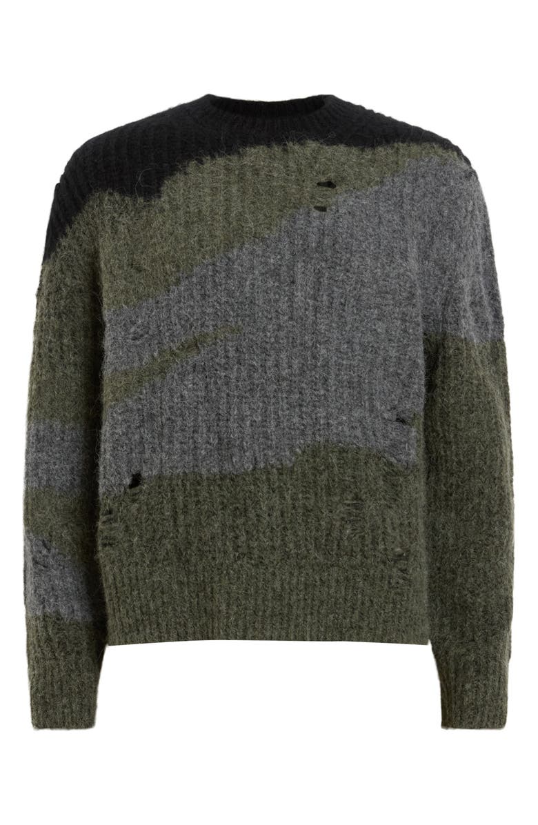 AllSaints Sur Colorblock Alpaca Blend Sweater, Alternate, color,