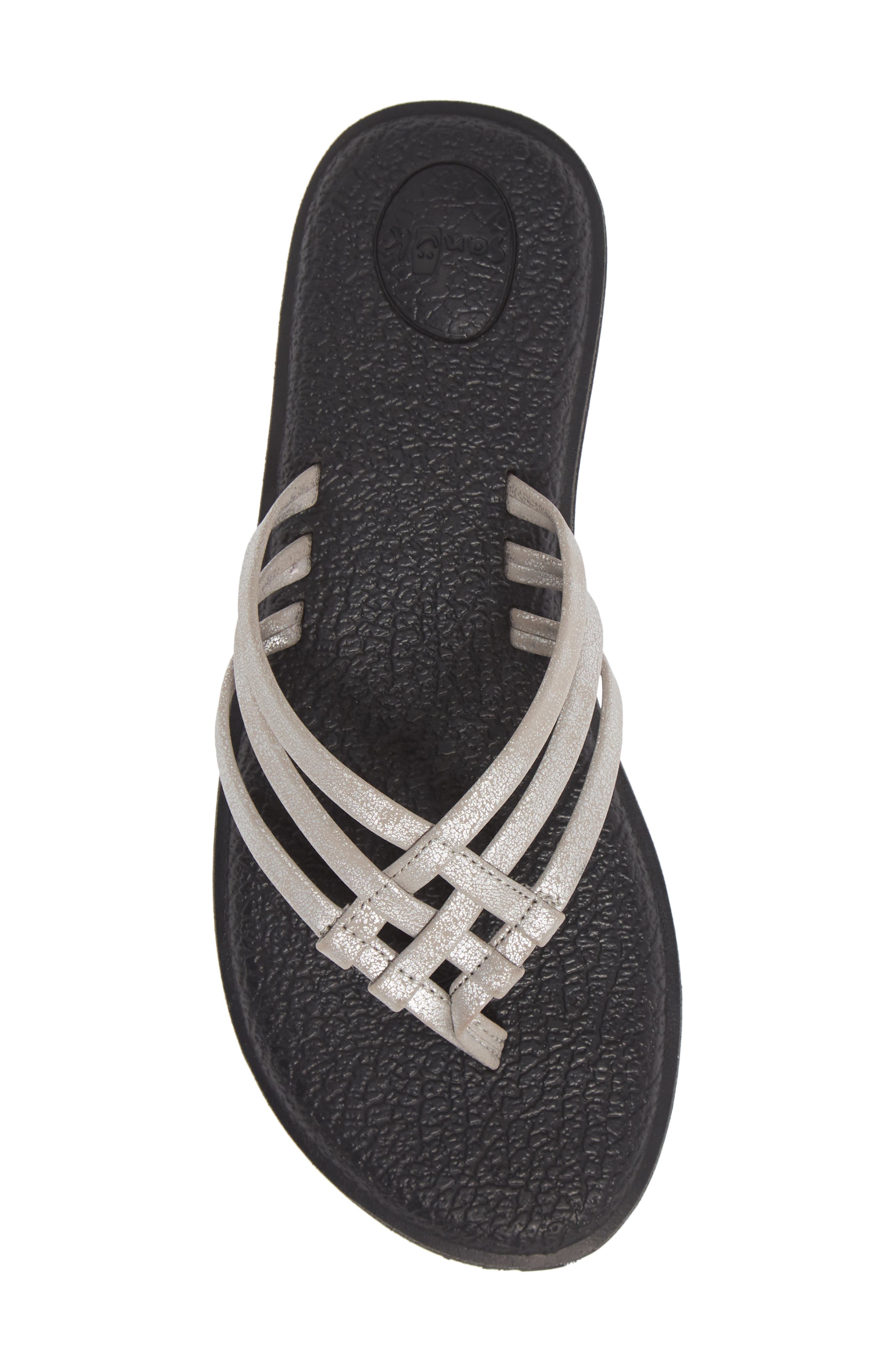 Sanuk Yoga Salty Shimmer Flip Flop, Alternate, color, 