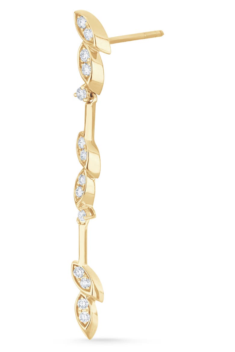 Getty 18k Gold Diamond Linear Drop Earrings, Alternate, color, 18K YELLOW GOLD
