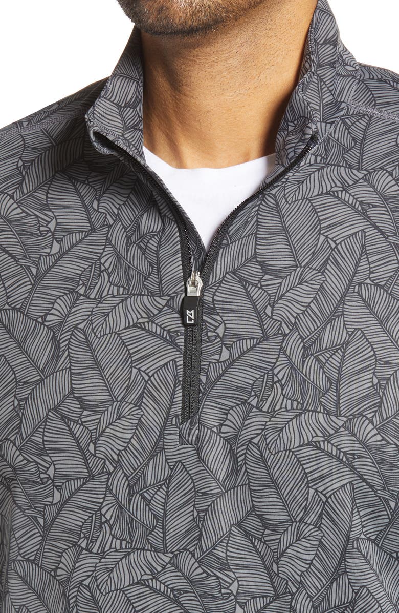 Cutter & Buck Traverse Stretch Print Half-Zip Pullover, Alternate, color, 