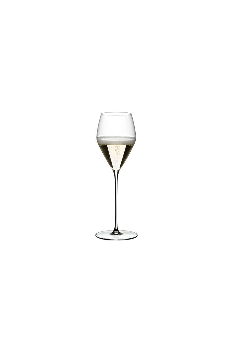 Veloce Champagne Wine Glass, Set of 4, Alternate, color, Clear