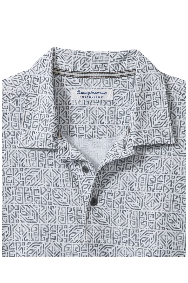 Bahama Coast Mosaic IslandZone® Camp Shirt, Alternate, color, SHADOW
