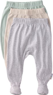 BUTTERBLU Fallon Footed Organic Cotton Assorted 3-Pack Pants