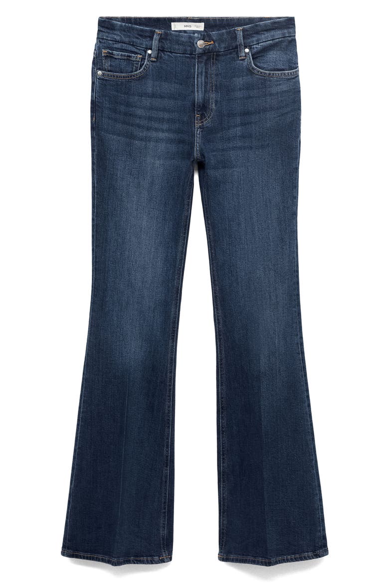 Violeta High Waist Flare Leg Jeans, Alternate, color, DARK BLUE