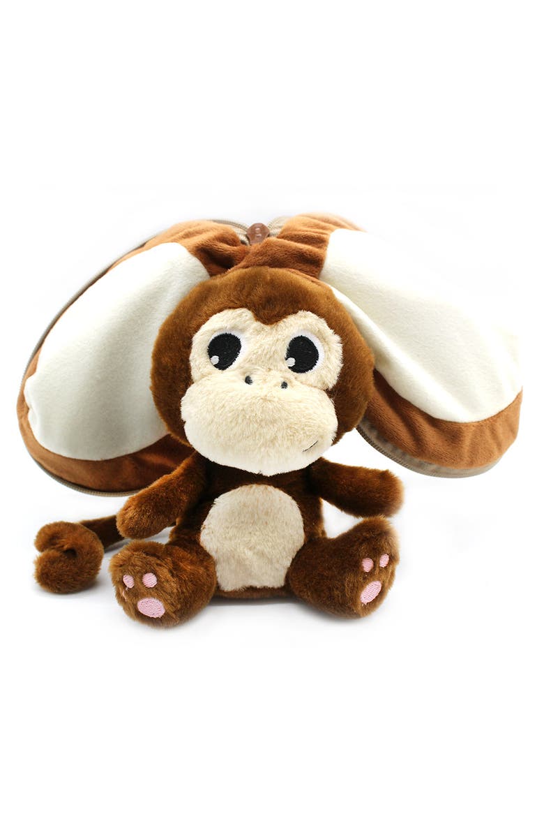 Flipetz Coconet the Monkey Coconut, Alternate, color, Brown