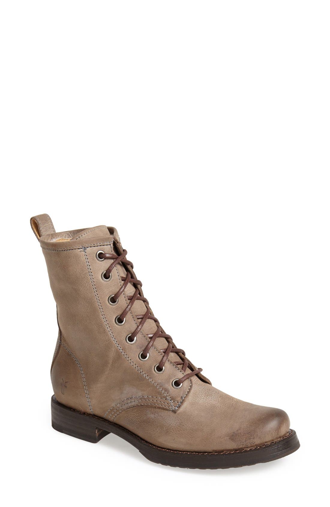 Veronica Combat Boot, Main, color, SLATE