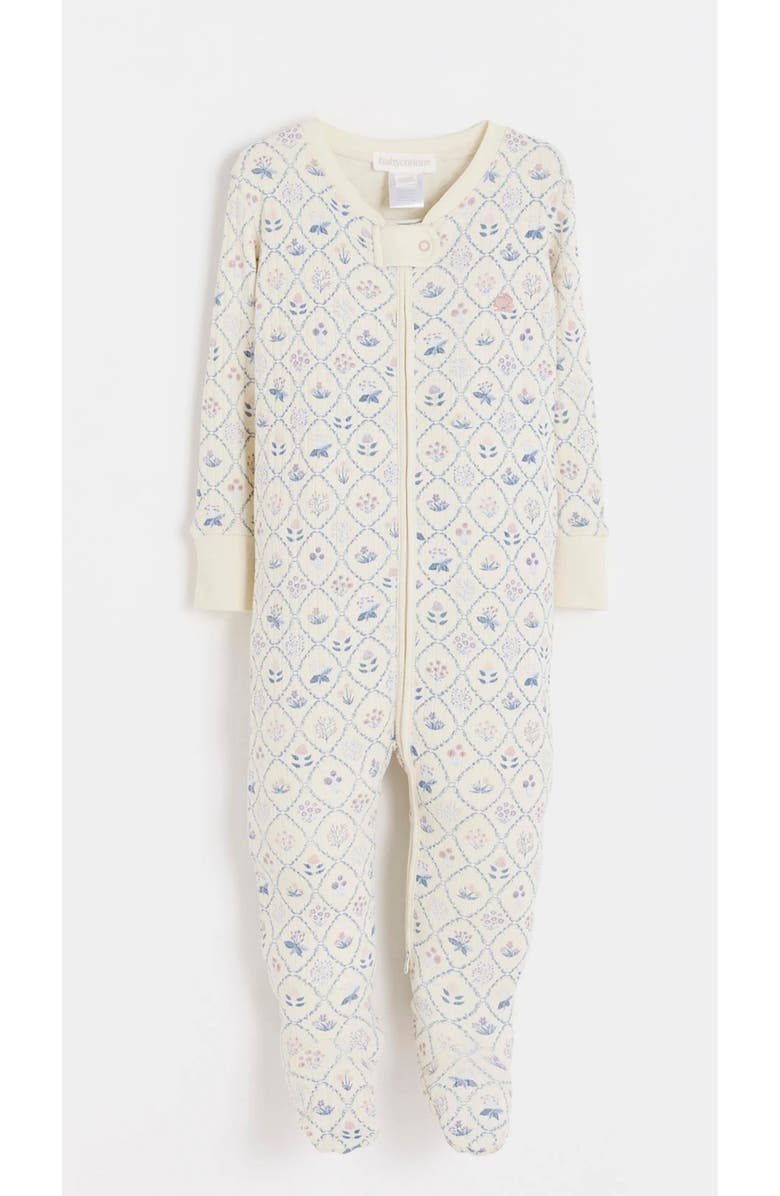 Babycottons Jane Snug Zip Footed Pajama for Infant, Main, color, Full-Print