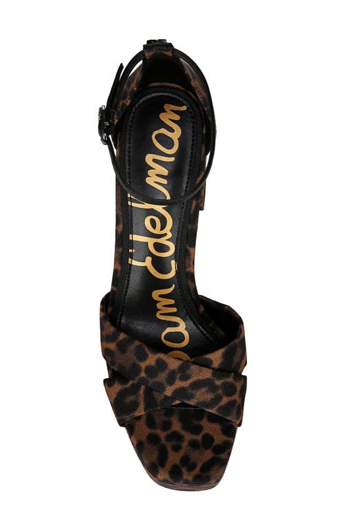 Sam Edelman Jullian Platform Heel Brown Multi Fabric In Brown Multi