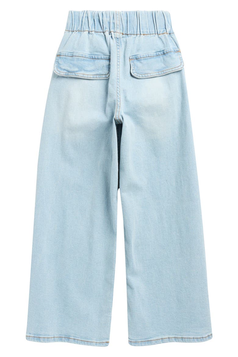 Kids' Wide Leg Pants, Alternate, color, LIGHT WASH