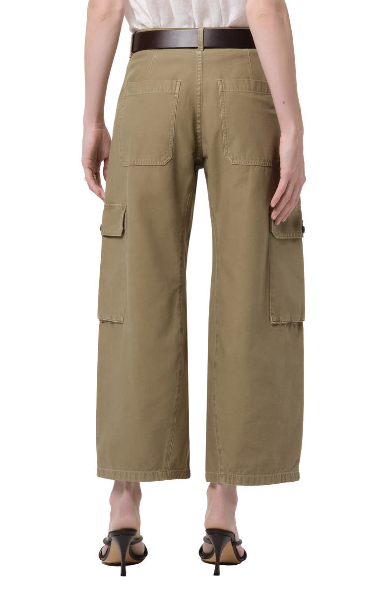 Citizens of Humanity Thassos Twisted Seam Ankle Utility Pants, Alternate, color, Bezal Medium Olive Green