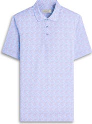 Bugatchi Victor OoohCotton® Leaf Print Polo
