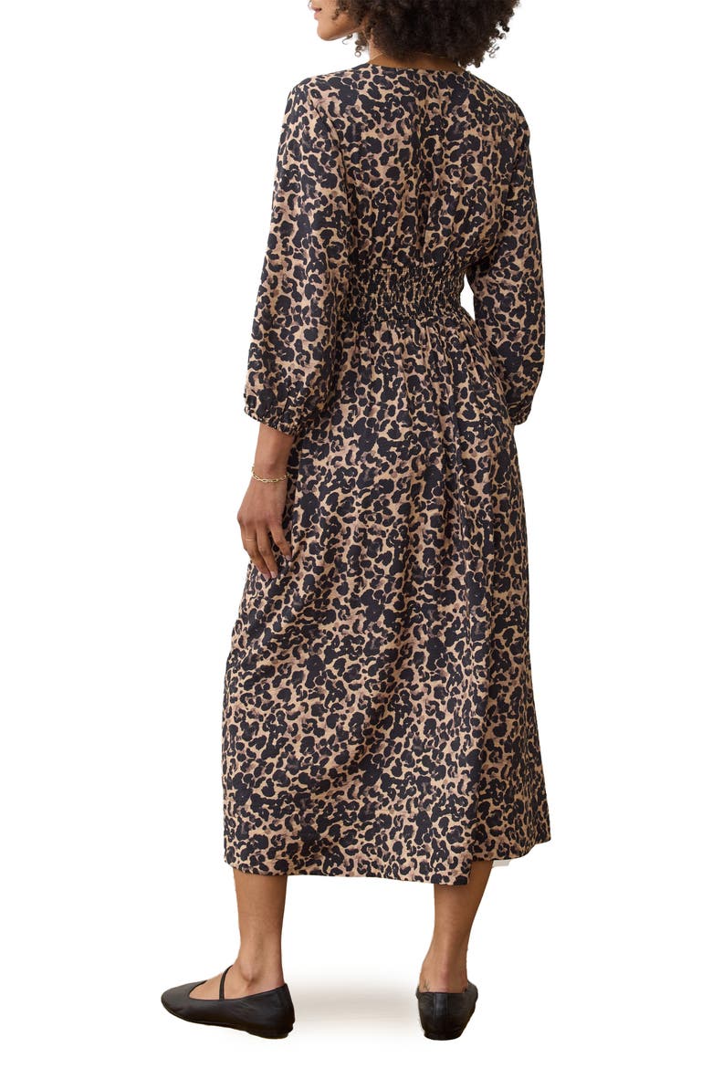 Daphne Leopard Long Sleeve Maxi Dress, Alternate, color, LEOPARD