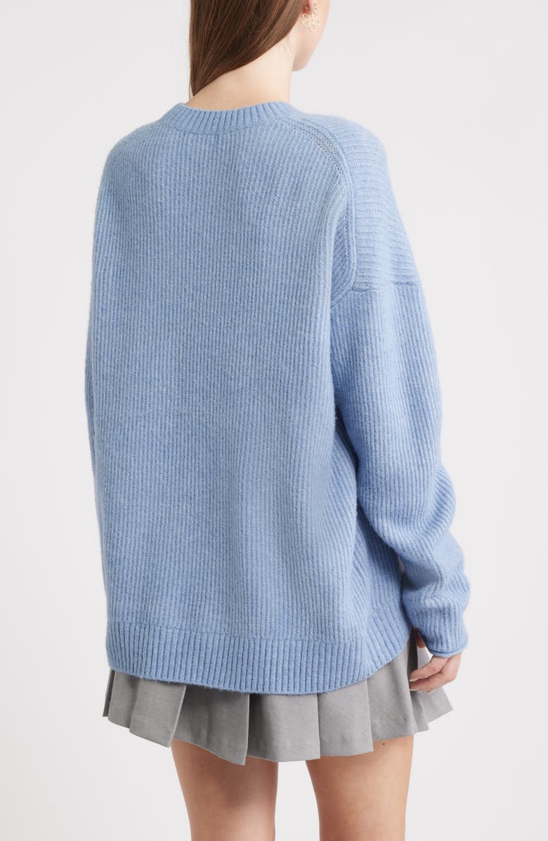 BP. Fuzzy Oversize Sweater, Alternate, color, Blue Country